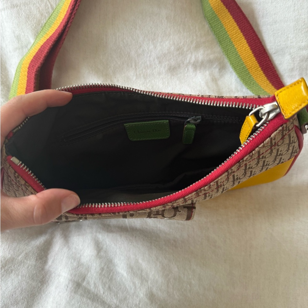 VINTAGE DIOR RASTA DOUBLE SADDLE BAG - Picture 5 of 10